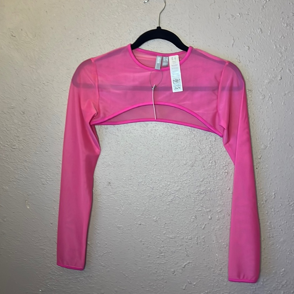 BRAND NEW ASOS pink ultra crop top size 0